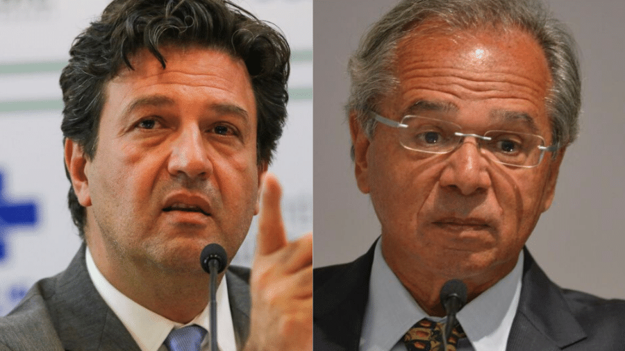 Ministros Luiz Henrique Mandetta e Paulo Guedes - EBC