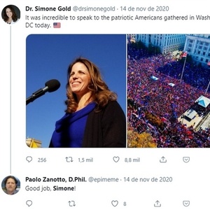 Paolo Zanotto e Simone Gold - Reprodução - Reprodução