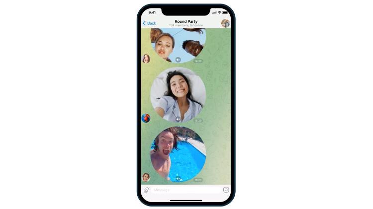 After voice messages, Telegram has video messaging functionality - Playback - Playback