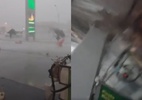 Posto de gasolina desaba durante tempestade na Bahia; veja vídeo - Zé Luiz Datena dos Caminhoneiros/Reprodução de vídeo/Youtube