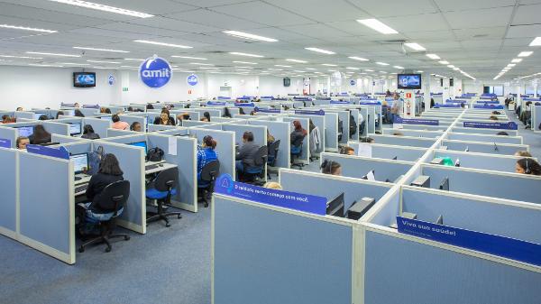 Call center da Amil, em São Paulo