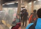 Ataque em NY: Vídeo mostra fumaça e passageiros sendo resgatados em metrô - Reprodução/Twitter