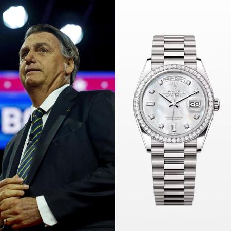 Jair Bolsonaro recebeu um terceiro conjunto de joias da Arábia Saudita; estojo inclui relógio cravejado de diamantes da Rolex