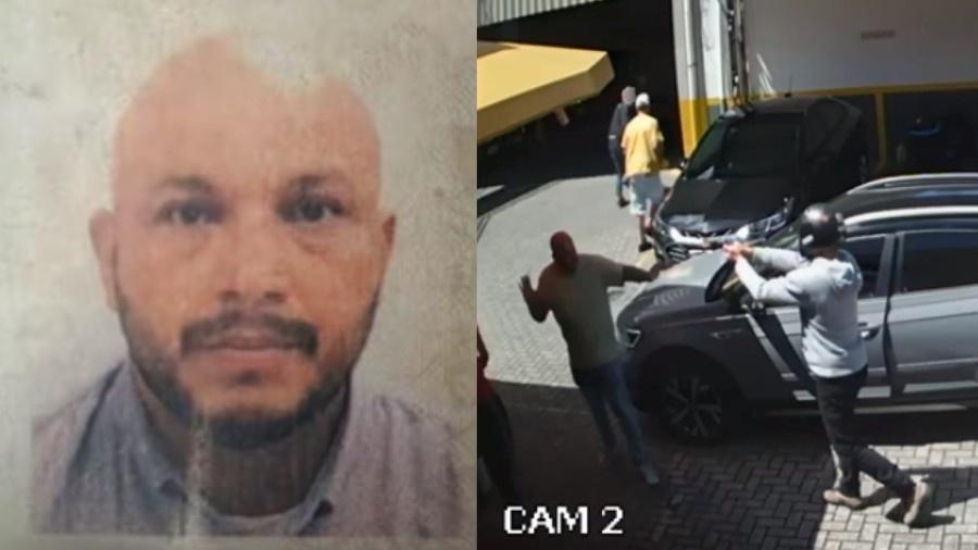 Câmeras de segurança flagraram o assassinato de Rodrigo Rodrigues Boeira, conhecido como Xirú, no Paraná