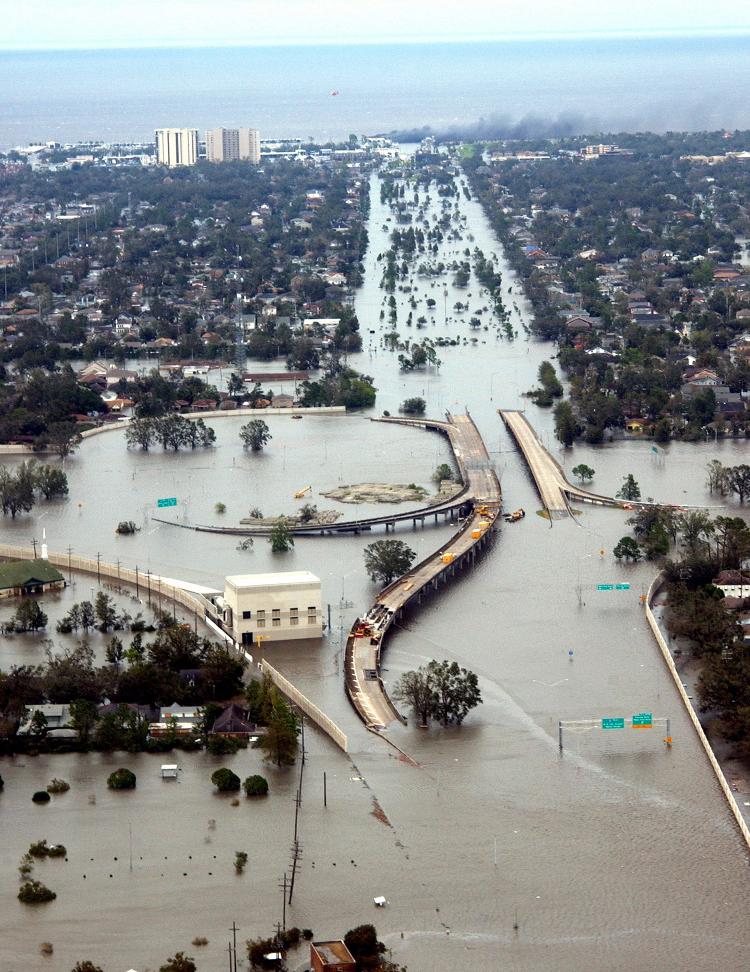 Furacão Katrina atinge New Orleans em 2005