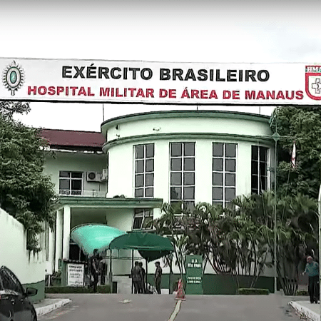 Hospital Militar de Área de Manaus, que, em janeiro, negou vagas a civis - Reprodução