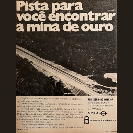 Anúncio do governo brasileiro na década de 70 - Reprodução - Reprodução