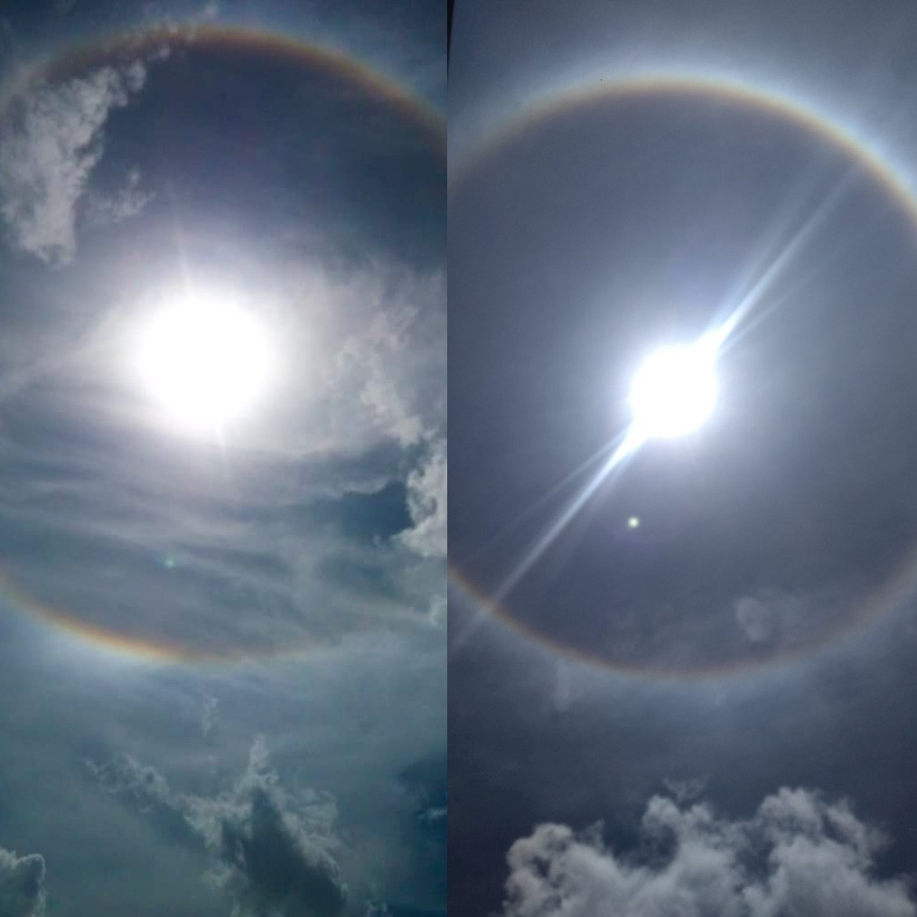 Fenômeno do halo solar foi visto por moradores de Cabrobó