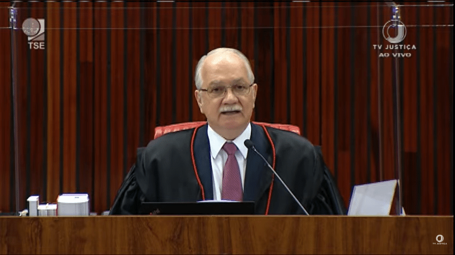 5.mai.2022 - Ministro Luiz Edson Fachin, presidente do TSE, discursa na abertura da sessão - Reprodução/TV Justiça