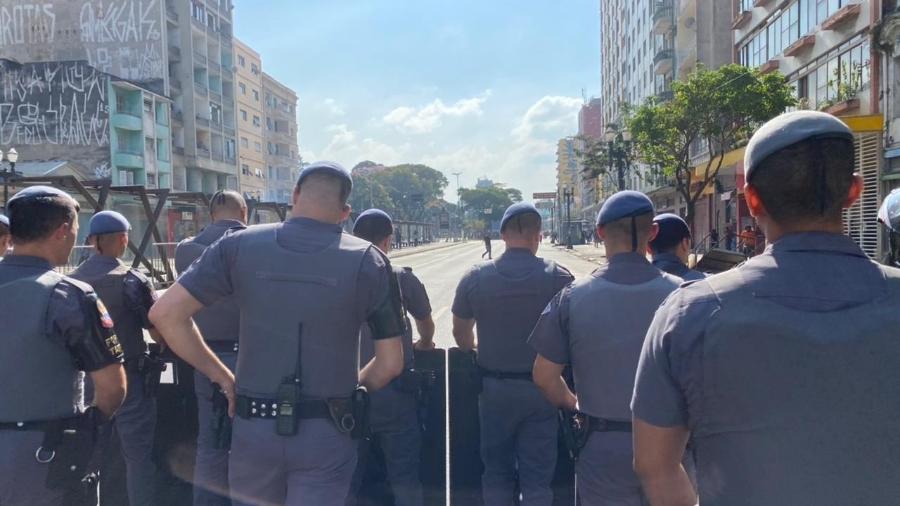 Polícia Militar no centro de São Paulo - Herculano Bandeira/UOL