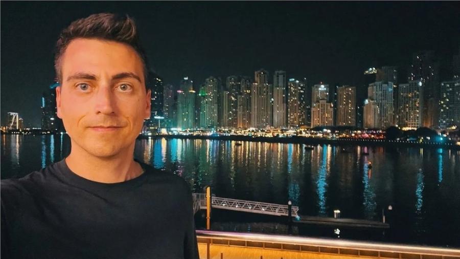 O engenheiro canadense Julien Tremblay se mudou para Dubai por meio do visto destinado a nômades digitais - Arquivo pessoal