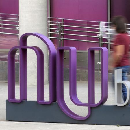 Letreiro do Nubank em frente ao escritório do banco em São Paulo (SP) Letreiro do Nubank em frente ao escritório do banco em São Paulo (SP)
