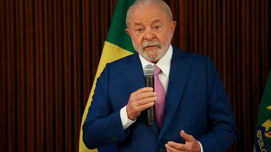 06.jan.23 - O presidente Lula durante reunião ministerial no Palácio do Planalto, realizado na cidade de Brasília, DF - FÁTIMA MEIRA/ESTADÃO CONTEÚDO