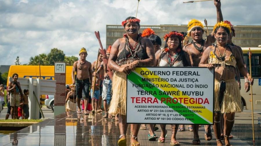 Povo Munduruku reivindica demarcação de território, em 2016 - Divulgação / Tiago Miotto / Cimi