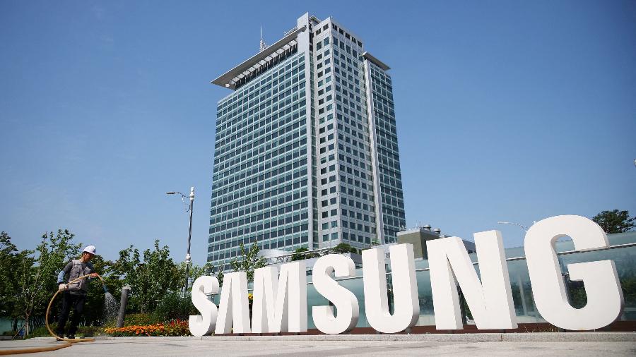 Logo da Samsung em frente a sede da empresa em Suwon, Coreia do Sul - Reuters/Kim Hong-Ji