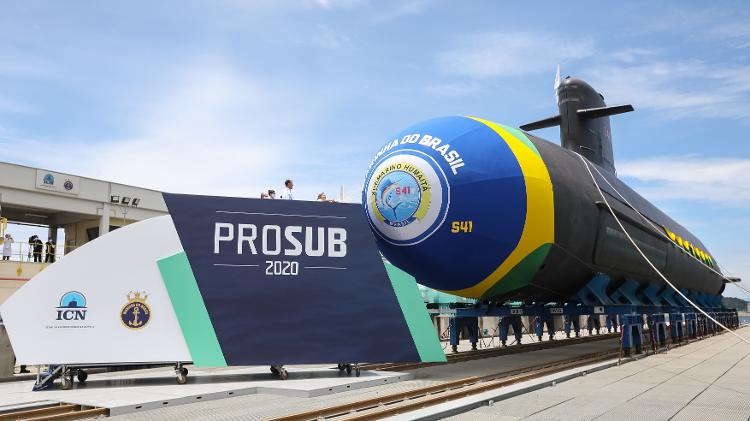 Batismo do Submarino Humaitá com a presença do presidente Jair Bolsonaro, em novembro de 2020