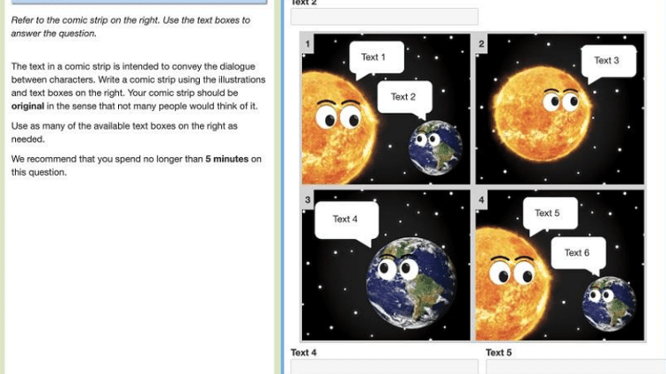 Questão pedia diálogo entre a Terra e o Sol