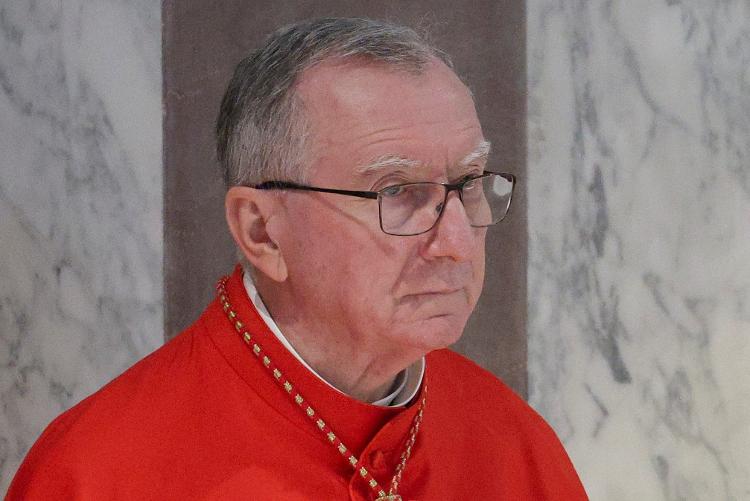 5.mar.2025 - Cardeal Pietro Parolin observa durante a missa da Quarta-feira de Cinzas, em Roma 5.mar.2025 - Cardeal Pietro Parolin observa durante a missa da Quarta-feira de Cinzas, em Roma