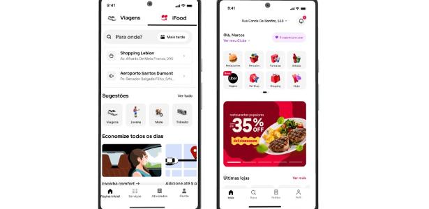 Agora iFood e Uber vão aparecer um no app do outro; entenda