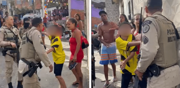 PM dá tapa em mulher durante festa de Dia das Crianças na Bahia; vídeo