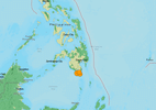 Terremoto de 7,8 de magnitude atinge área próxima ao sul das