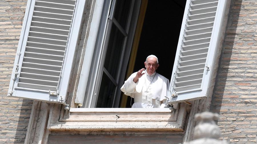 10.05.2020 - Papa Francisco no Vaticano - Vatican Media / Vatican Pool via Getty Images