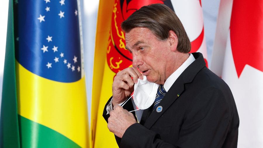 30.out.2021 - O presidente Jair Bolsonaro (sem partido) teve evento de filiação com o PL adiado - Guglielmo Mangiapane/Reuters