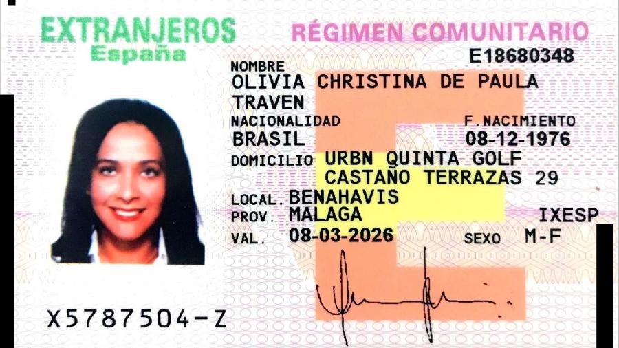 A brasileira Olívia Christina de Paula Traven, 44, é uma das mulheres mais procuradas na Europa. - Reprodução