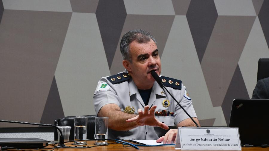 Coronel Jorge Eduardo Naime em depoimento na CPMI dos atos golpistas de 8 de janeiro