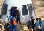 Blue Origin leva 6 turistas ao espaço em 1º voo tripulado em 2 anos; veja - Reprodução/Youtube