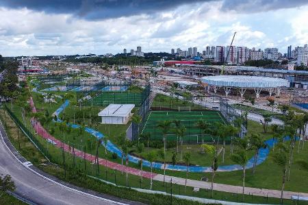 Parque da Cidade, em construção para receber a COP30, em Belém