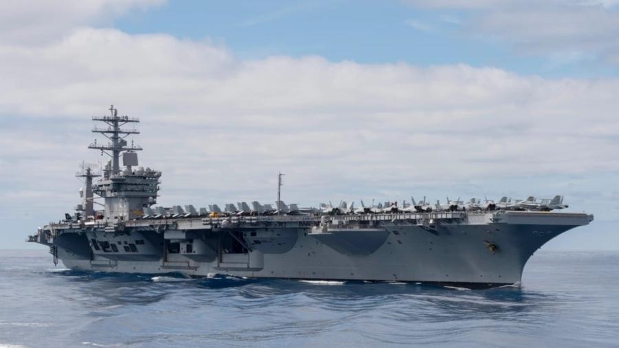 USS Nimitz é o porta-aviões que foi enviado pelos Estados Unidos para Israel USS Nimitz é o porta-aviões que foi enviado pelos Estados Unidos para Israel
