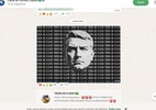 Grupo do PL no WhatsApp publica imagem de Flávio com referência a Mussolini