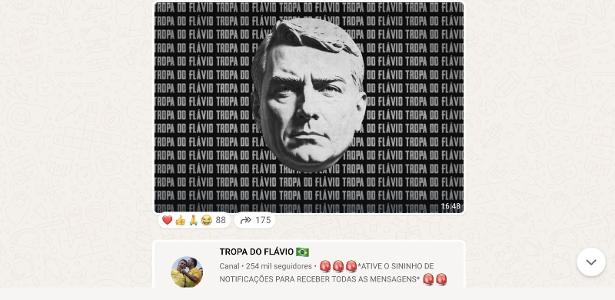 Pró-governo diz que PL apagou arte de Flávio após comparação com propaganda de Mussolini