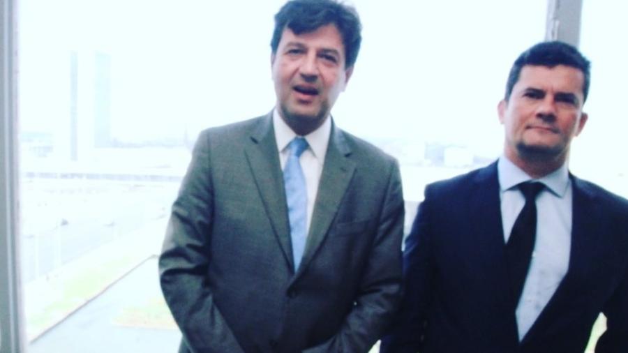 Luiz Henrique Mandetta e Sergio Moro são cogitados como candidatos a presidente - Reprodução/Instagram/@henriquemandetta