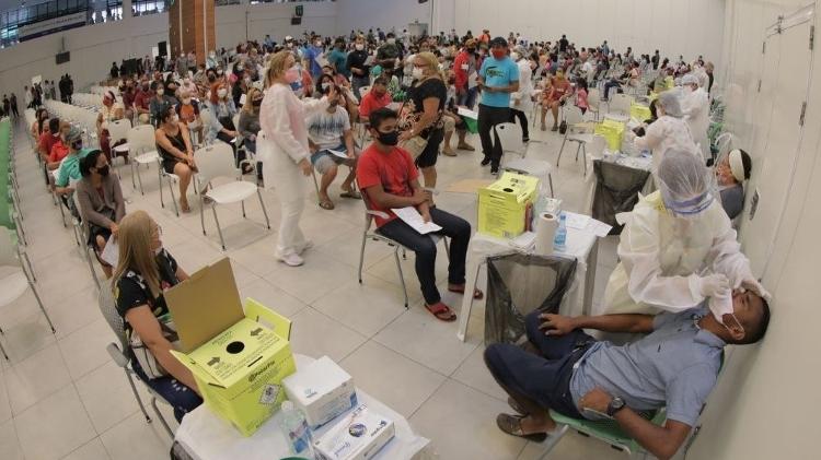 Testing center in Manaus had high demand in January this year - Rodrigo Santos/Secretariat of Health of Amazonas - Rodrigo Santos/Secretary of Health of Amazonas