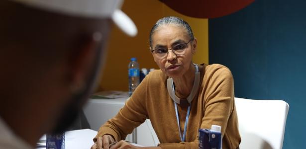 A ex-ministra Marina Silva durante a COP27, no Egito