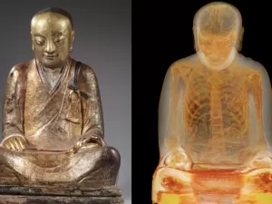 Posição de lótus: o misterioso caso da múmia escondida em estátua de Buda