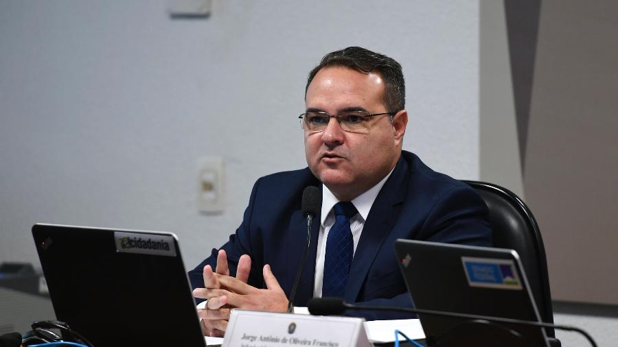 20.out.2020 - Jorge Oliveira, indicado ao TCU, em sabatina no Senado - Edilson Rodrigues/Agência Senado