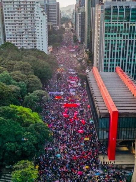 Manifestação contra o governo de Jair Bolsonaro  - Divulgação