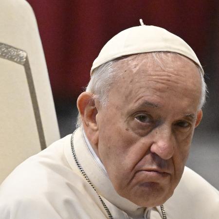 O papa Francisco durante reunião na Basílica de São Pedro, no Vaticano - Alberto Pizzoli/AFP - 