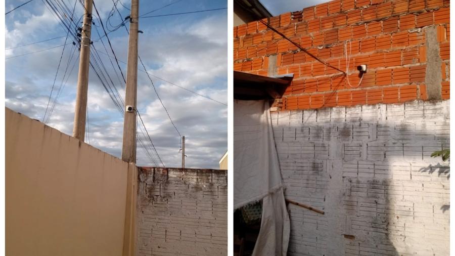 Os policiais encontraram câmeras de monitoramento voltadas para a casa, que era cercada por muros altos - Divulgação/Polícia Militar