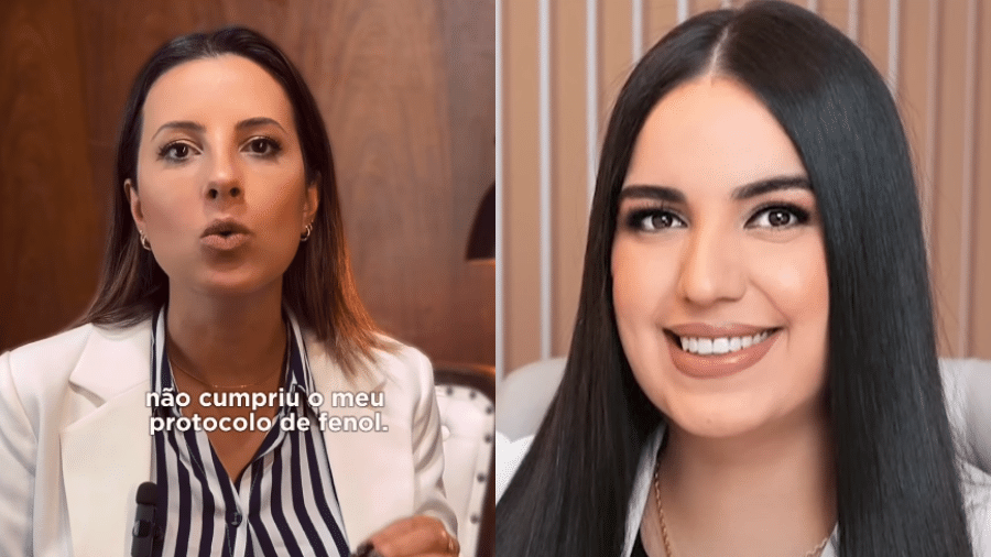 A farmacêutica Daniele Stuart (à esq.) e a influenciadora Natalia Fabiana de Freitas Antônio, conhecida como Natalia Becker (à dir.) - Reprodução/Redes sociais