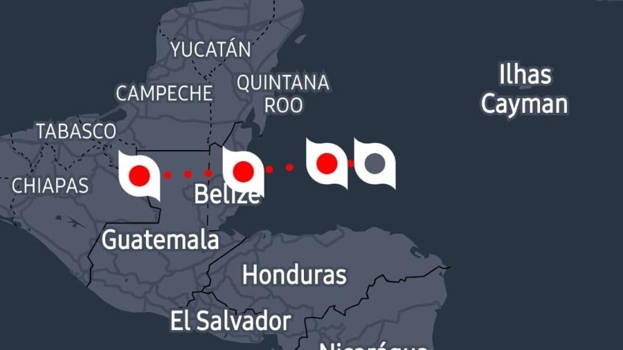 Meteorologista monitoram tempestade em desenvolimento na América Central