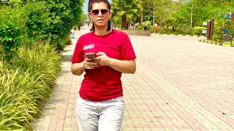 Priscila Angelini, 39, nasceu na cidade de Limeira, no interior de São Paulo, mas vive no Paquistão há quase um ano Priscila Angelini, 39, nasceu na cidade de Limeira, no interior de São Paulo, mas vive no Paquistão há quase um ano