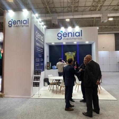 Estande da Genial Investimentos no 44º Congresso Brasileiro de Previdência Privada, em outubro de 2024