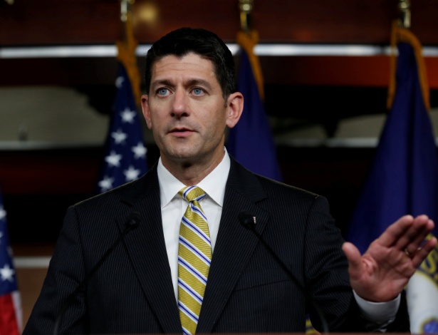 O presidente da Câmara dos Representantes e terceira autoridade dos EUA, Paul Ryan - Yuri Gripas/Reuters