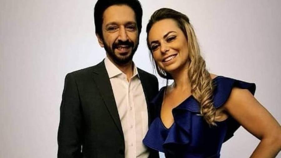 Ricardo Nunes e a mulher, Regina Carnovale - Reprodução/Facebook