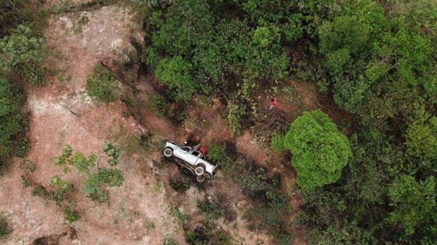 Polícia localizou vítima com ajuda de empresa de filmagem com drone - Divulgação/PMMG