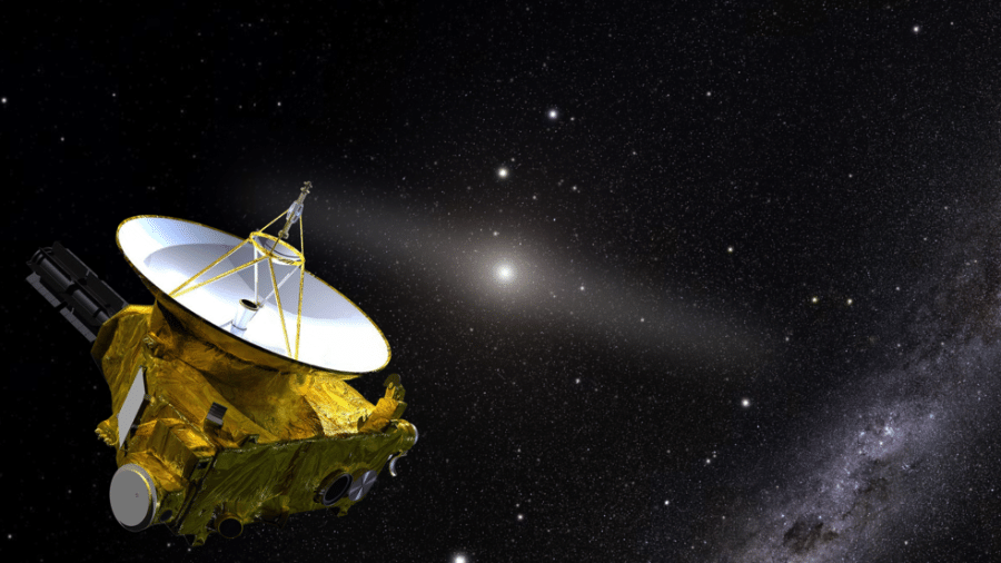 Ilustração artística da sonda New Horizons - Joe Olmsted/STScI
